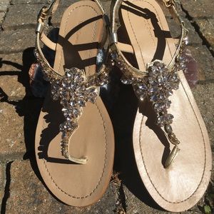 BCBG Rhinestone Sandals